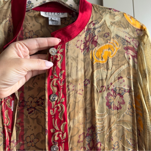 Citron Santa Monica M Tank Dress + Silk Over Coat Long Duster Cardigan + Scarf - Picture 10 of 13